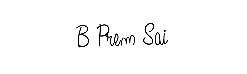 Design your own signature with our free online signature maker. With this signature software, you can create a handwritten (Angelique-Rose-font-FFP) signature for name B Prem Sai. B Prem Sai signature style 5 images and pictures png