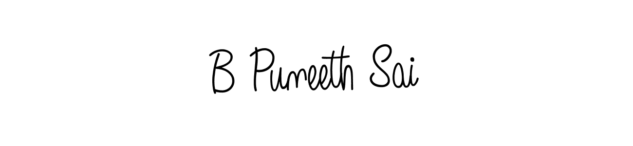 if you are searching for the best signature style for your name B Puneeth Sai. so please give up your signature search. here we have designed multiple signature styles  using Angelique-Rose-font-FFP. B Puneeth Sai signature style 5 images and pictures png