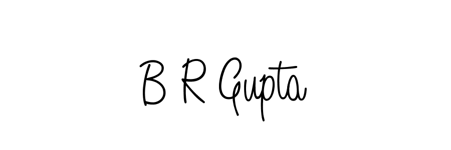 Make a beautiful signature design for name B R Gupta. With this signature (Angelique-Rose-font-FFP) style, you can create a handwritten signature for free. B R Gupta signature style 5 images and pictures png