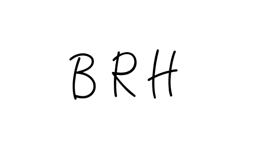 Create a beautiful signature design for name B R H. With this signature (Angelique-Rose-font-FFP) fonts, you can make a handwritten signature for free. B R H signature style 5 images and pictures png