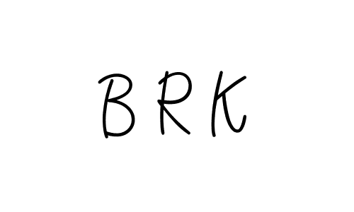 Create a beautiful signature design for name B R K. With this signature (Angelique-Rose-font-FFP) fonts, you can make a handwritten signature for free. B R K signature style 5 images and pictures png