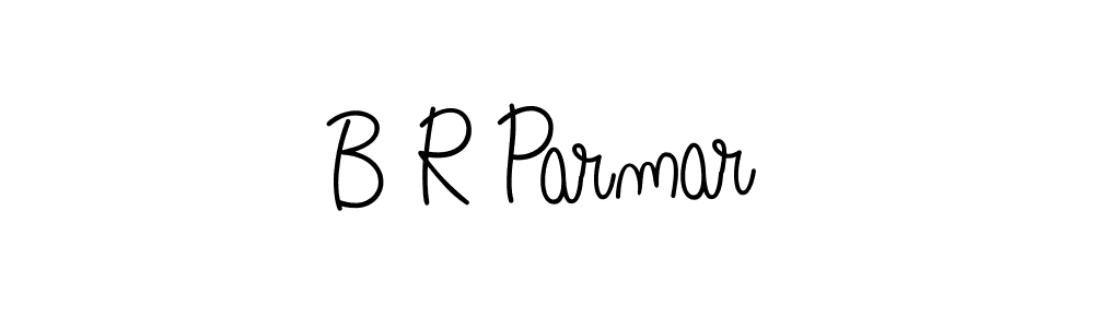 You should practise on your own different ways (Angelique-Rose-font-FFP) to write your name (B R Parmar) in signature. don't let someone else do it for you. B R Parmar signature style 5 images and pictures png