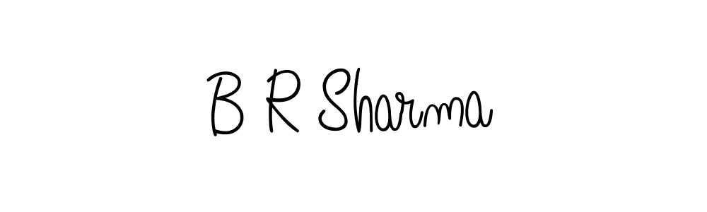 You should practise on your own different ways (Angelique-Rose-font-FFP) to write your name (B R Sharma) in signature. don't let someone else do it for you. B R Sharma signature style 5 images and pictures png