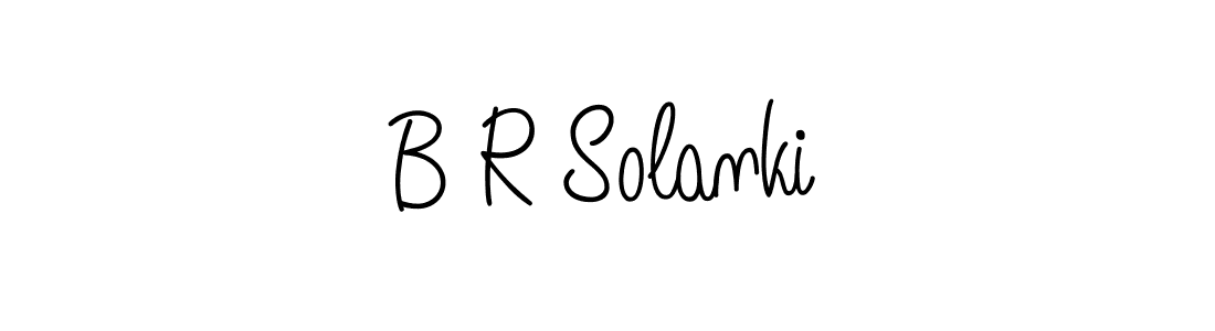 You should practise on your own different ways (Angelique-Rose-font-FFP) to write your name (B R Solanki) in signature. don't let someone else do it for you. B R Solanki signature style 5 images and pictures png