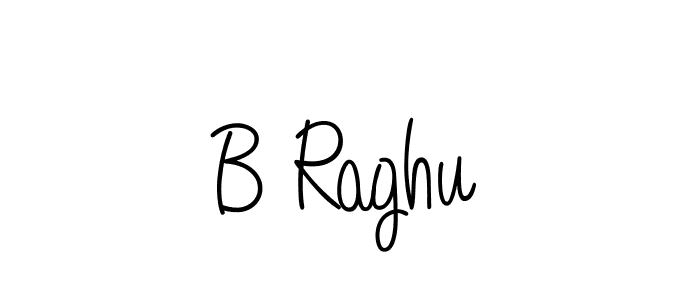 How to make B Raghu signature? Angelique-Rose-font-FFP is a professional autograph style. Create handwritten signature for B Raghu name. B Raghu signature style 5 images and pictures png