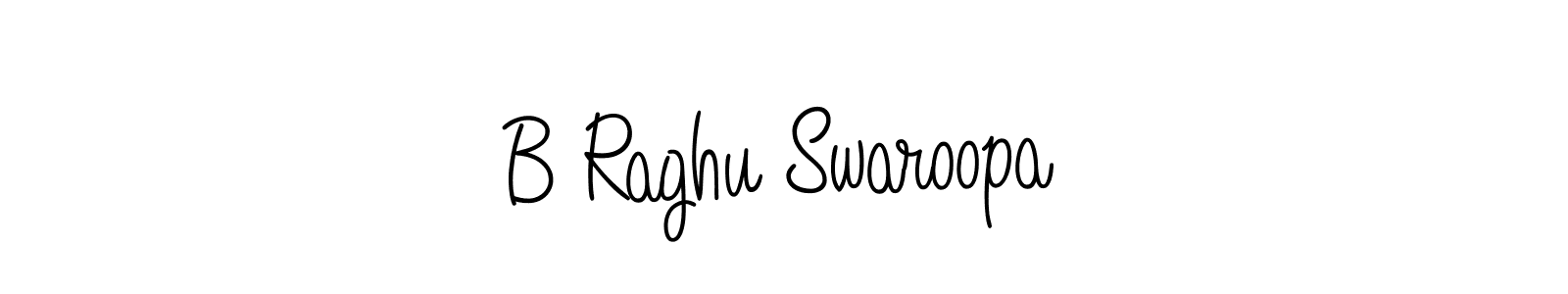 if you are searching for the best signature style for your name B Raghu Swaroopa. so please give up your signature search. here we have designed multiple signature styles  using Angelique-Rose-font-FFP. B Raghu Swaroopa signature style 5 images and pictures png
