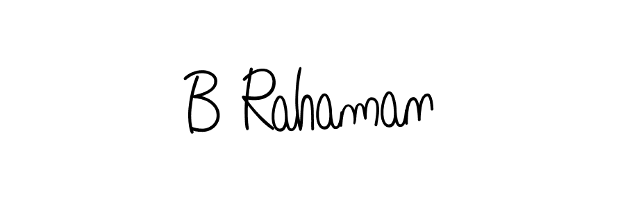 How to Draw B Rahaman signature style? Angelique-Rose-font-FFP is a latest design signature styles for name B Rahaman. B Rahaman signature style 5 images and pictures png