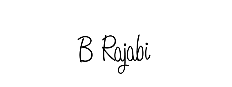 Create a beautiful signature design for name B Rajabi. With this signature (Angelique-Rose-font-FFP) fonts, you can make a handwritten signature for free. B Rajabi signature style 5 images and pictures png