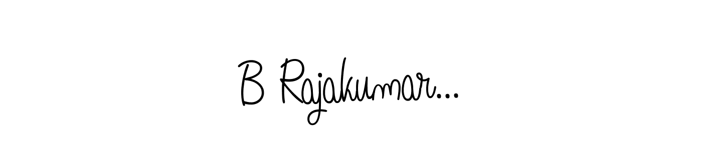 Make a beautiful signature design for name B Rajakumar.... With this signature (Angelique-Rose-font-FFP) style, you can create a handwritten signature for free. B Rajakumar... signature style 5 images and pictures png