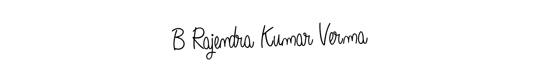 Create a beautiful signature design for name B Rajendra Kumar Verma. With this signature (Angelique-Rose-font-FFP) fonts, you can make a handwritten signature for free. B Rajendra Kumar Verma signature style 5 images and pictures png