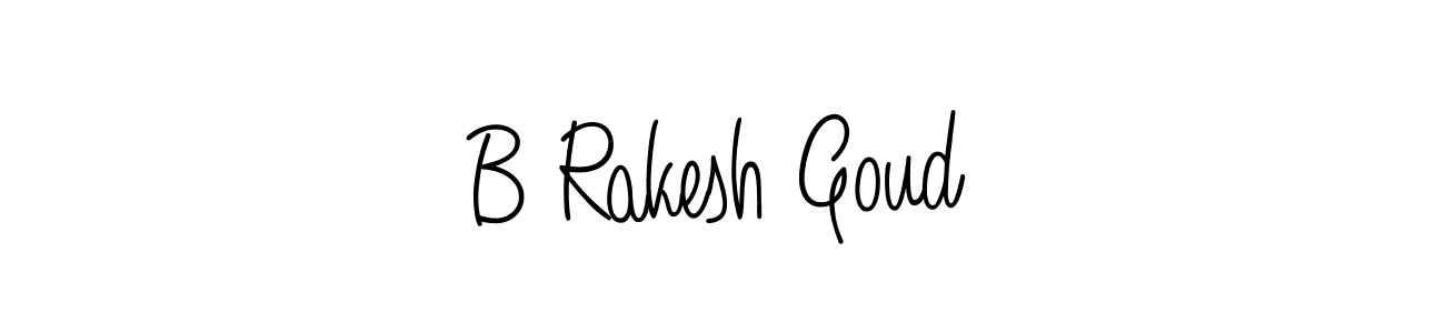 Design your own signature with our free online signature maker. With this signature software, you can create a handwritten (Angelique-Rose-font-FFP) signature for name B Rakesh Goud. B Rakesh Goud signature style 5 images and pictures png