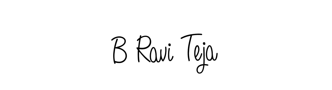 Also we have B Ravi Teja name is the best signature style. Create professional handwritten signature collection using Angelique-Rose-font-FFP autograph style. B Ravi Teja signature style 5 images and pictures png