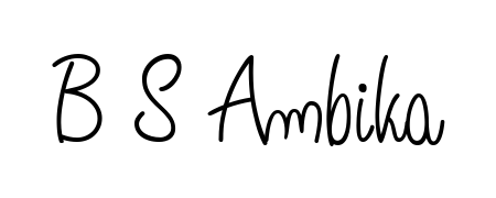 Create an unforgettable impression when signing with B S Ambika name styled in Angelique-Rose-font-FFP typography. 100% free online generator. B S Ambika signature style 5 images and pictures png