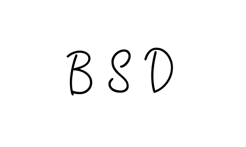 How to make B S D name signature. Use Angelique-Rose-font-FFP style for creating short signs online. This is the latest handwritten sign. B S D signature style 5 images and pictures png