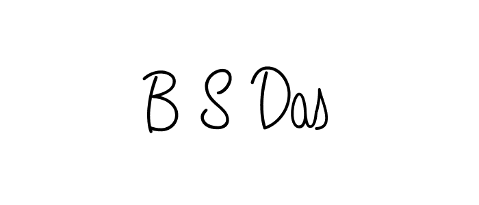 Create a beautiful signature design for name B S Das. With this signature (Angelique-Rose-font-FFP) fonts, you can make a handwritten signature for free. B S Das signature style 5 images and pictures png