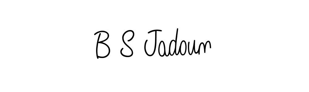 How to make B S Jadoun signature? Angelique-Rose-font-FFP is a professional autograph style. Create handwritten signature for B S Jadoun name. B S Jadoun signature style 5 images and pictures png