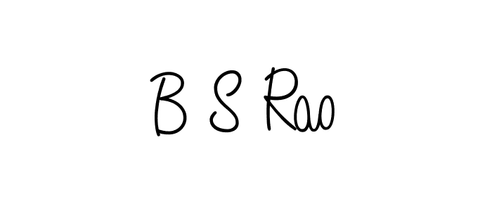 How to make B S Rao name signature. Use Angelique-Rose-font-FFP style for creating short signs online. This is the latest handwritten sign. B S Rao signature style 5 images and pictures png