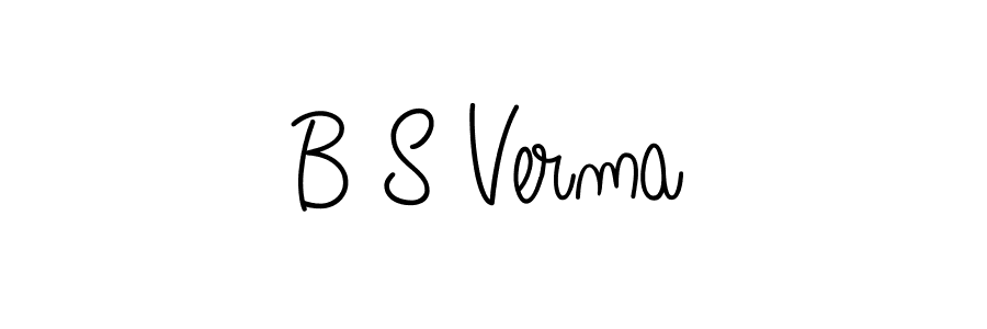 How to make B S Verma signature? Angelique-Rose-font-FFP is a professional autograph style. Create handwritten signature for B S Verma name. B S Verma signature style 5 images and pictures png