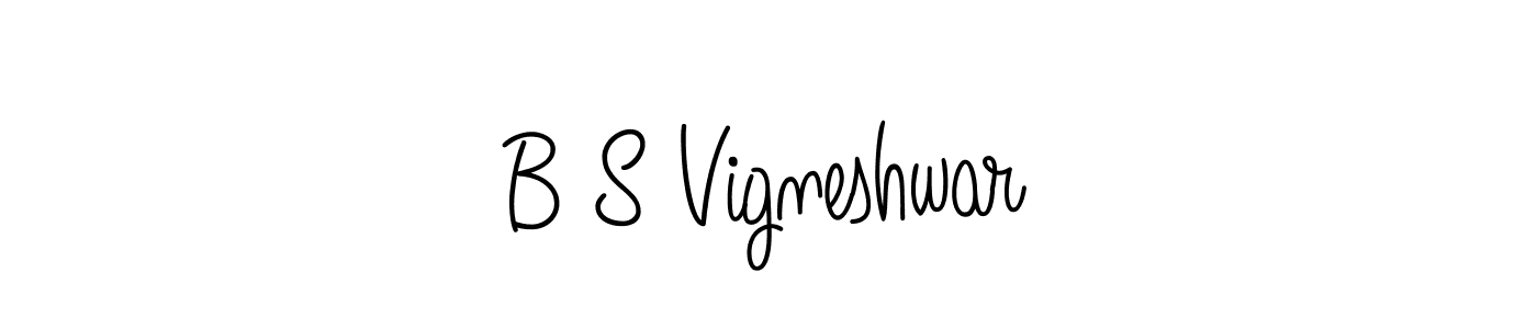Make a beautiful signature design for name B S Vigneshwar. Use this online signature maker to create a handwritten signature for free. B S Vigneshwar signature style 5 images and pictures png