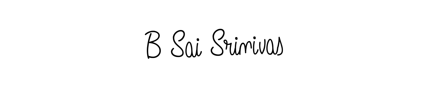 Create a beautiful signature design for name B Sai Srinivas. With this signature (Angelique-Rose-font-FFP) fonts, you can make a handwritten signature for free. B Sai Srinivas signature style 5 images and pictures png