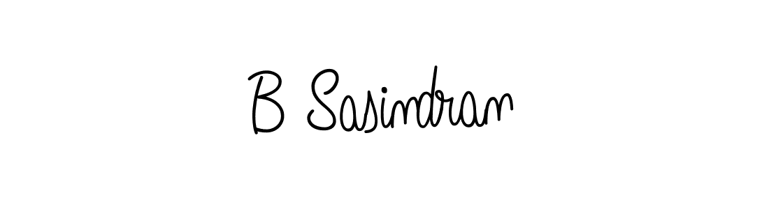 Use a signature maker to create a handwritten signature online. With this signature software, you can design (Angelique-Rose-font-FFP) your own signature for name B Sasindran. B Sasindran signature style 5 images and pictures png