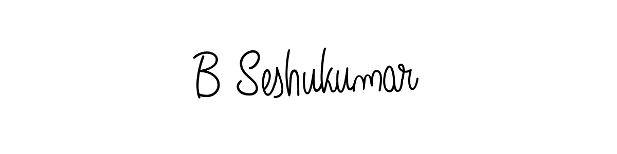 Make a beautiful signature design for name B Seshukumar. With this signature (Angelique-Rose-font-FFP) style, you can create a handwritten signature for free. B Seshukumar signature style 5 images and pictures png