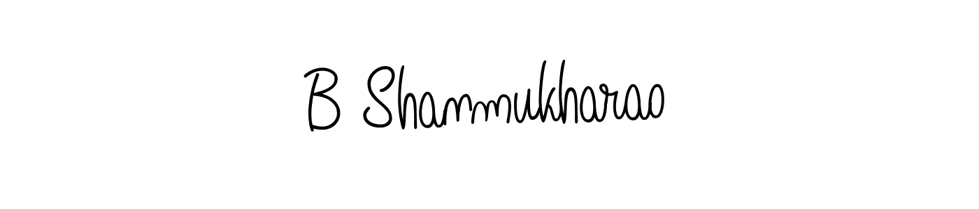 Create a beautiful signature design for name B Shanmukharao. With this signature (Angelique-Rose-font-FFP) fonts, you can make a handwritten signature for free. B Shanmukharao signature style 5 images and pictures png