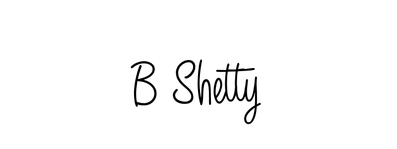 How to Draw B Shetty signature style? Angelique-Rose-font-FFP is a latest design signature styles for name B Shetty. B Shetty signature style 5 images and pictures png