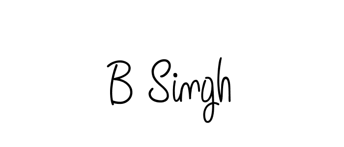 Also we have B Singh name is the best signature style. Create professional handwritten signature collection using Angelique-Rose-font-FFP autograph style. B Singh signature style 5 images and pictures png