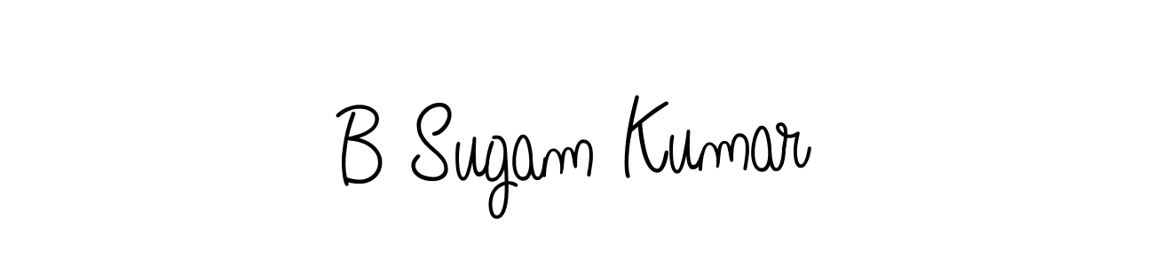 How to Draw B Sugam Kumar signature style? Angelique-Rose-font-FFP is a latest design signature styles for name B Sugam Kumar. B Sugam Kumar signature style 5 images and pictures png