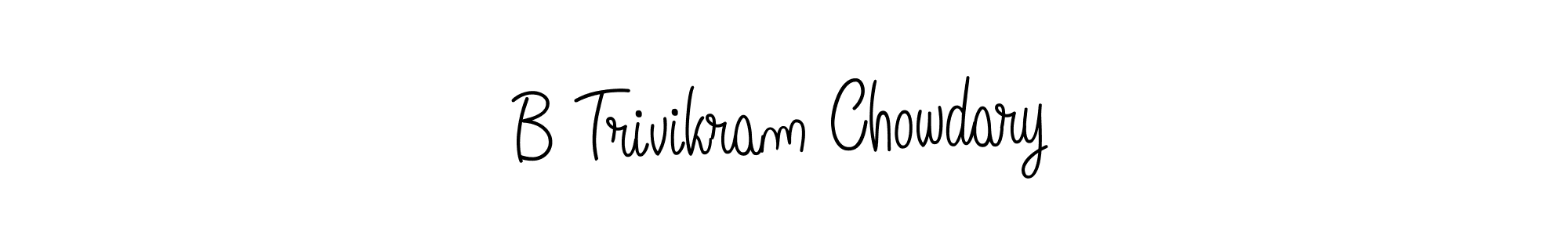 How to make B Trivikram Chowdary signature? Angelique-Rose-font-FFP is a professional autograph style. Create handwritten signature for B Trivikram Chowdary name. B Trivikram Chowdary signature style 5 images and pictures png