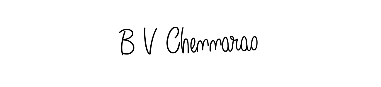 The best way (Angelique-Rose-font-FFP) to make a short signature is to pick only two or three words in your name. The name B V Chennarao include a total of six letters. For converting this name. B V Chennarao signature style 5 images and pictures png