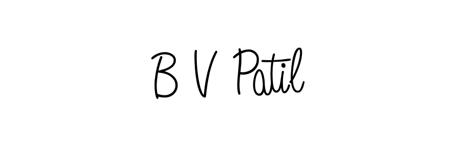 if you are searching for the best signature style for your name B V Patil. so please give up your signature search. here we have designed multiple signature styles  using Angelique-Rose-font-FFP. B V Patil signature style 5 images and pictures png