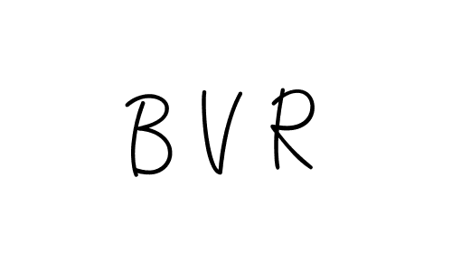 Make a beautiful signature design for name B V R. With this signature (Angelique-Rose-font-FFP) style, you can create a handwritten signature for free. B V R signature style 5 images and pictures png