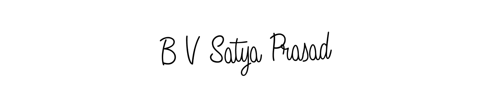 Use a signature maker to create a handwritten signature online. With this signature software, you can design (Angelique-Rose-font-FFP) your own signature for name B V Satya Prasad. B V Satya Prasad signature style 5 images and pictures png