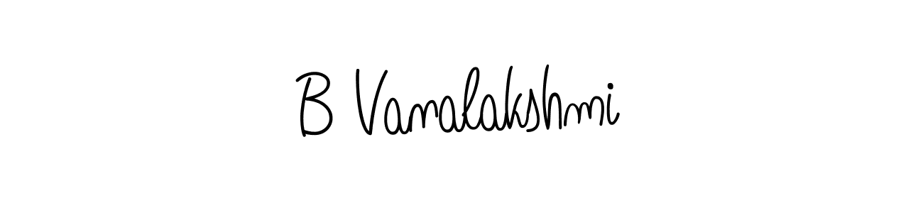 How to make B Vanalakshmi signature? Angelique-Rose-font-FFP is a professional autograph style. Create handwritten signature for B Vanalakshmi name. B Vanalakshmi signature style 5 images and pictures png