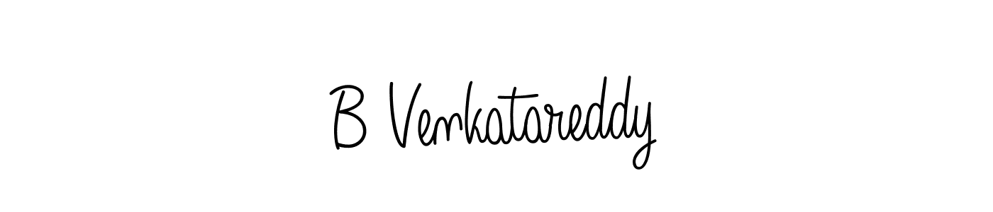Design your own signature with our free online signature maker. With this signature software, you can create a handwritten (Angelique-Rose-font-FFP) signature for name B Venkatareddy. B Venkatareddy signature style 5 images and pictures png