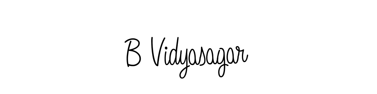 How to make B Vidyasagar name signature. Use Angelique-Rose-font-FFP style for creating short signs online. This is the latest handwritten sign. B Vidyasagar signature style 5 images and pictures png