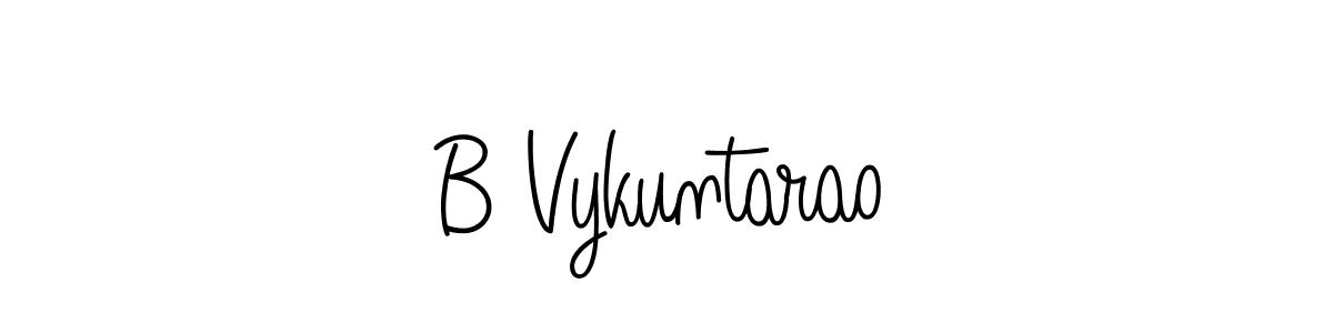 Also You can easily find your signature by using the search form. We will create B Vykuntarao name handwritten signature images for you free of cost using Angelique-Rose-font-FFP sign style. B Vykuntarao signature style 5 images and pictures png