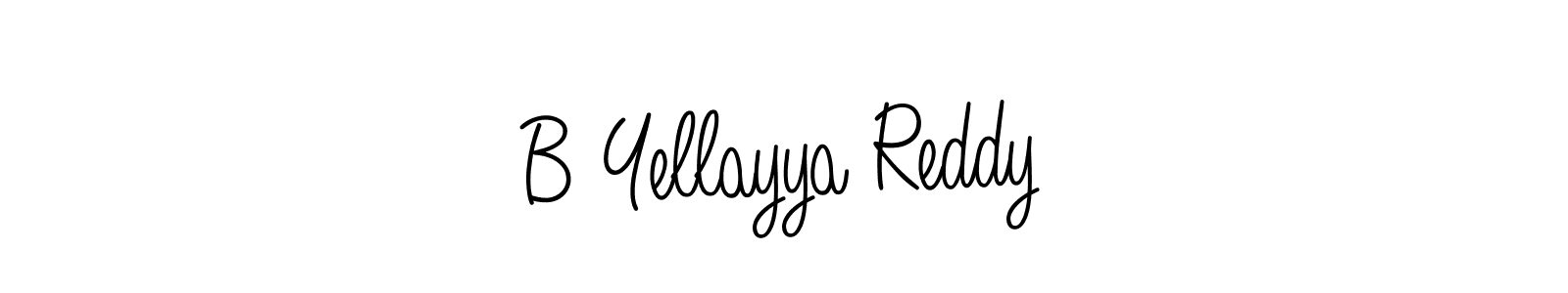 How to Draw B Yellayya Reddy signature style? Angelique-Rose-font-FFP is a latest design signature styles for name B Yellayya Reddy. B Yellayya Reddy signature style 5 images and pictures png
