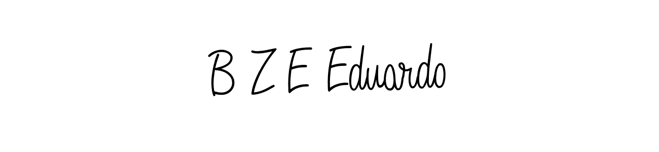 This is the best signature style for the B Z E Eduardo name. Also you like these signature font (Angelique-Rose-font-FFP). Mix name signature. B Z E Eduardo signature style 5 images and pictures png