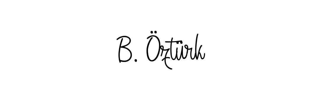 How to make B. Öztürk signature? Angelique-Rose-font-FFP is a professional autograph style. Create handwritten signature for B. Öztürk name. B. Öztürk signature style 5 images and pictures png