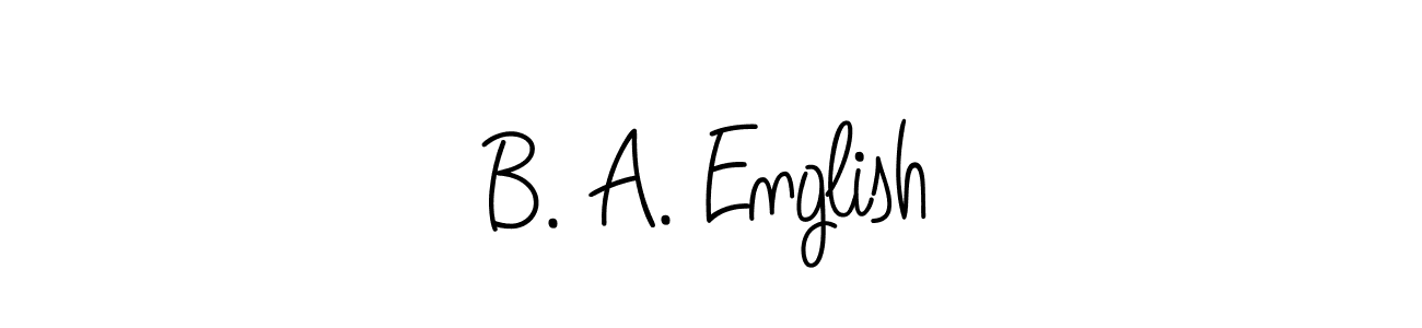 This is the best signature style for the B. A. English name. Also you like these signature font (Angelique-Rose-font-FFP). Mix name signature. B. A. English signature style 5 images and pictures png