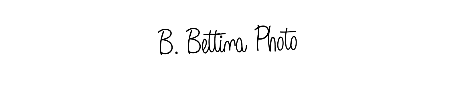 Design your own signature with our free online signature maker. With this signature software, you can create a handwritten (Angelique-Rose-font-FFP) signature for name B. Bettina Photo. B. Bettina Photo signature style 5 images and pictures png