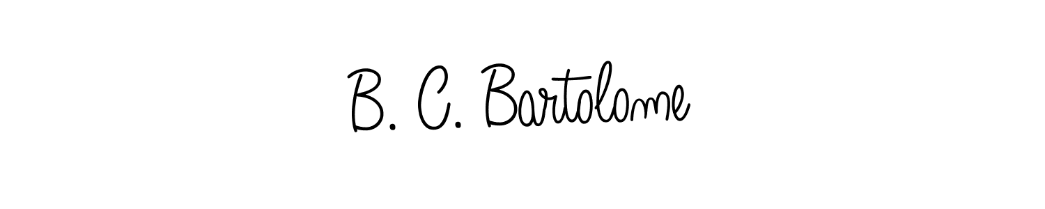 Design your own signature with our free online signature maker. With this signature software, you can create a handwritten (Angelique-Rose-font-FFP) signature for name B. C. Bartolome. B. C. Bartolome signature style 5 images and pictures png