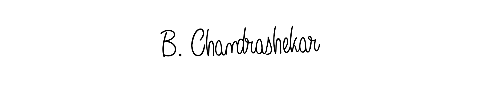 Use a signature maker to create a handwritten signature online. With this signature software, you can design (Angelique-Rose-font-FFP) your own signature for name B. Chandrashekar. B. Chandrashekar signature style 5 images and pictures png