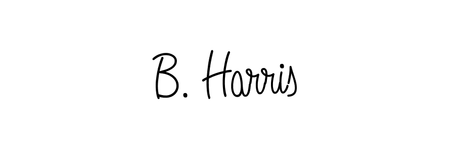 You should practise on your own different ways (Angelique-Rose-font-FFP) to write your name (B. Harris) in signature. don't let someone else do it for you. B. Harris signature style 5 images and pictures png