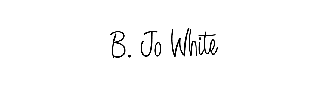 B. Jo White stylish signature style. Best Handwritten Sign (Angelique-Rose-font-FFP) for my name. Handwritten Signature Collection Ideas for my name B. Jo White. B. Jo White signature style 5 images and pictures png