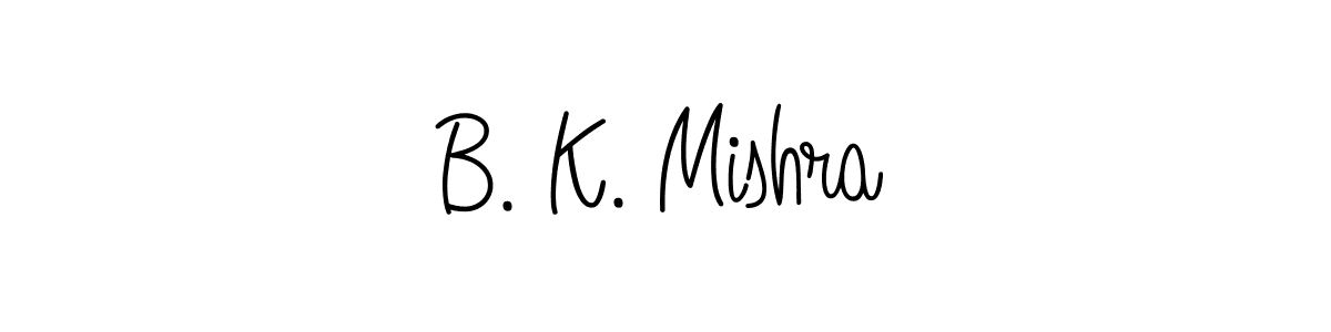 How to make B. K. Mishra name signature. Use Angelique-Rose-font-FFP style for creating short signs online. This is the latest handwritten sign. B. K. Mishra signature style 5 images and pictures png