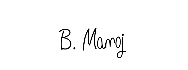 B. Manoj stylish signature style. Best Handwritten Sign (Angelique-Rose-font-FFP) for my name. Handwritten Signature Collection Ideas for my name B. Manoj. B. Manoj signature style 5 images and pictures png